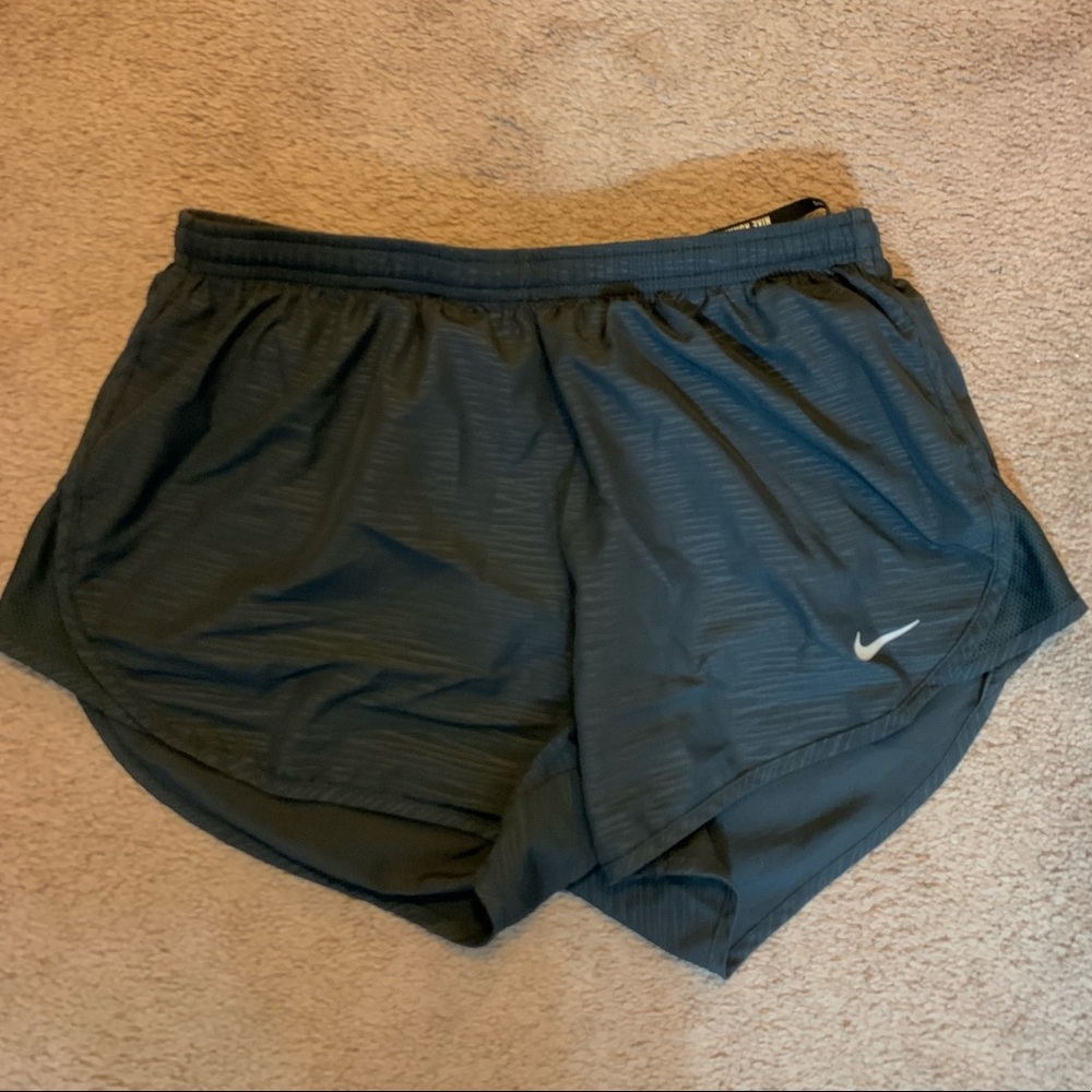 Black Nike running shorts